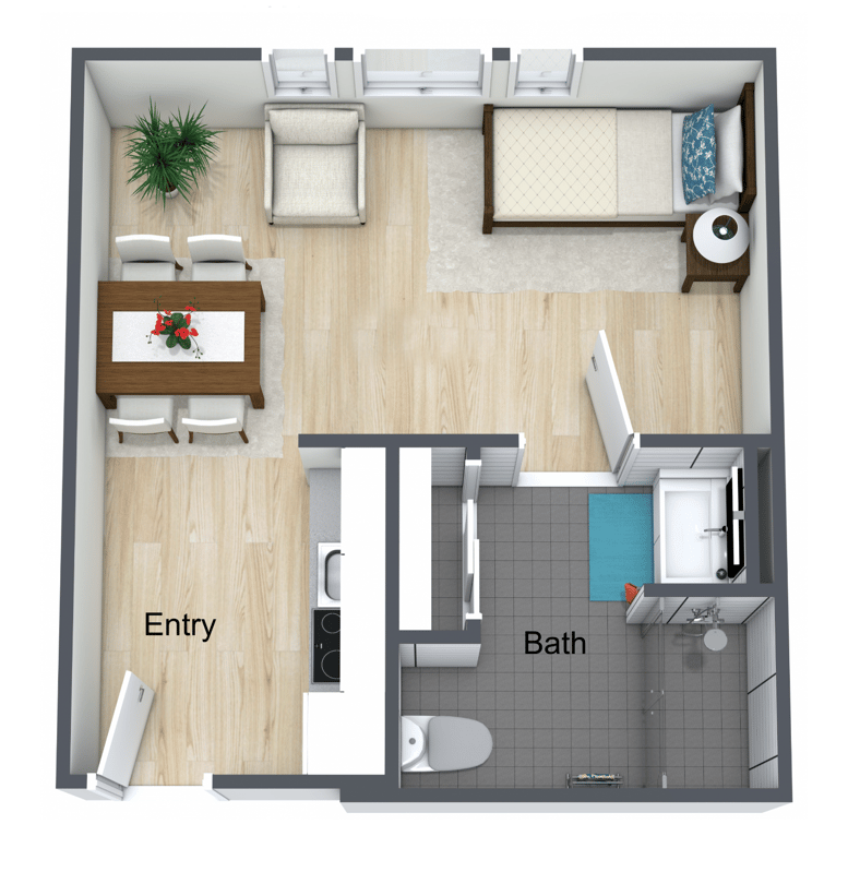 Aspen Retreat Studio Aprox 443 sq. ft-2