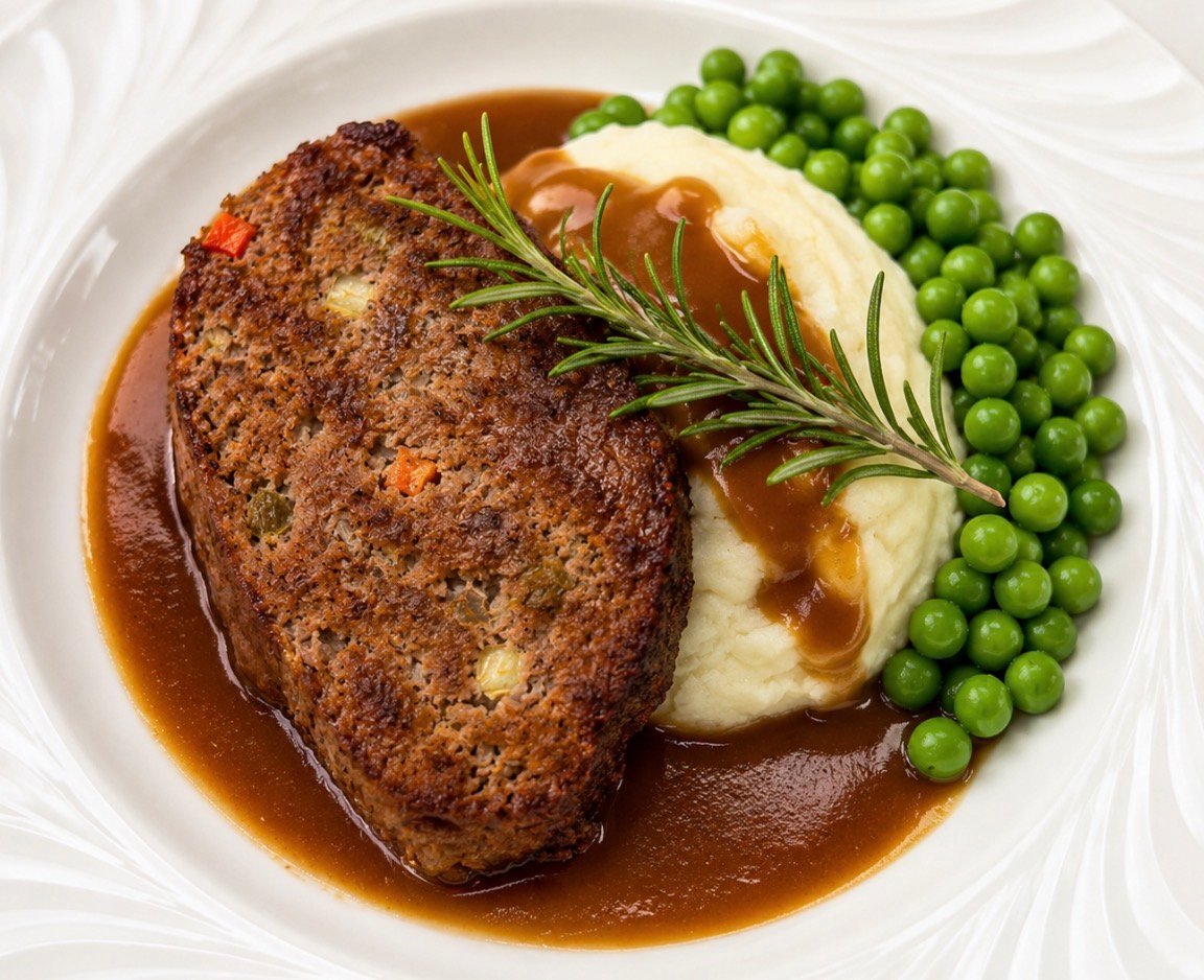 Homestyle meatloaf with mashed potatoes served at Wildomar Senior Assisted Living